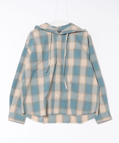 8(eight)(エイト)の「オーバーサイズフードシャツ(シャツ/ブラウス・メンズ・ブラック/ブルー/ブラウン・MEDIUM/LARGE)」の3枚目の写真