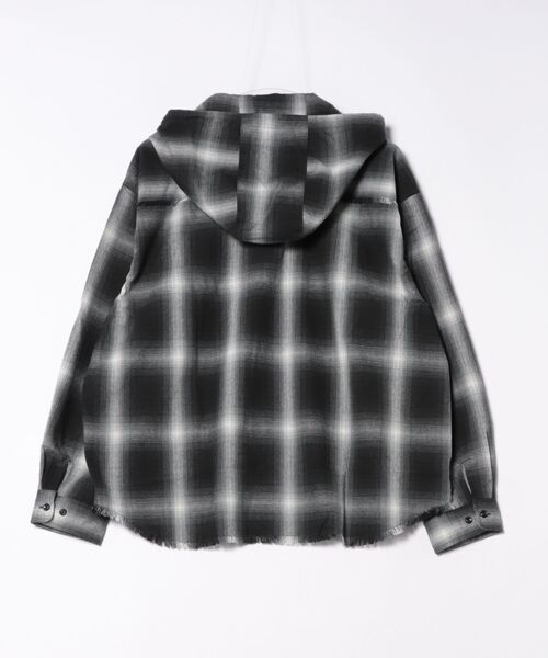 8(eight)(エイト)の「オーバーサイズフードシャツ(シャツ/ブラウス・メンズ・ブラック/ブルー/ブラウン・MEDIUM/LARGE)」の4枚目の写真