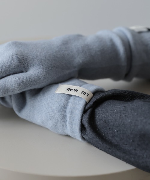 Bab（バブ）の「指穴ニットロングハンドウォーマー（手袋・レディース・ライトブルー/グレー/オレンジ/モカ・ONESIZE）」の20枚目の写真