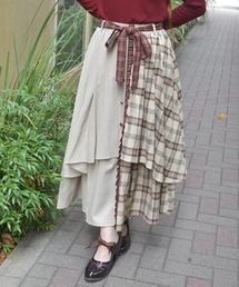 ストライプフリルスカート 赤 Chalmiere ストライプフリルスカート 赤 Chalmiere - メルカリ