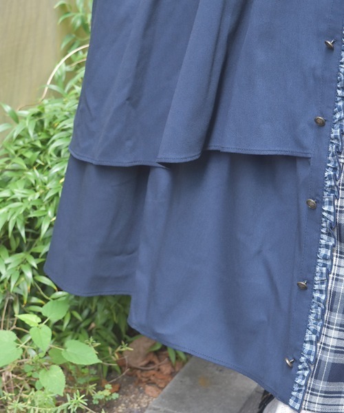 axes femme（アクシーズファム）の「前ボタンレイヤード風スカート（スカート・レディース・ブラック/ネイビー/ベージュ・FREE）」の20枚目の写真