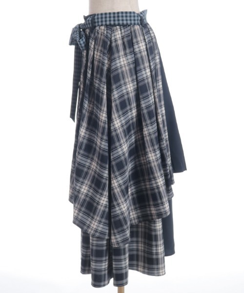 axes femme（アクシーズファム）の「前ボタンレイヤード風スカート（スカート・レディース・ブラック/ネイビー/ベージュ・FREE）」の22枚目の写真