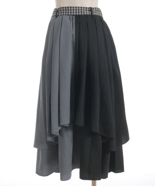 axes femme（アクシーズファム）の「前ボタンレイヤード風スカート（スカート・レディース・ブラック/ネイビー/ベージュ・FREE）」の18枚目の写真