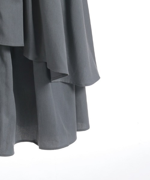 axes femme（アクシーズファム）の「前ボタンレイヤード風スカート（スカート・レディース・ブラック/ネイビー/ベージュ・FREE）」の8枚目の写真