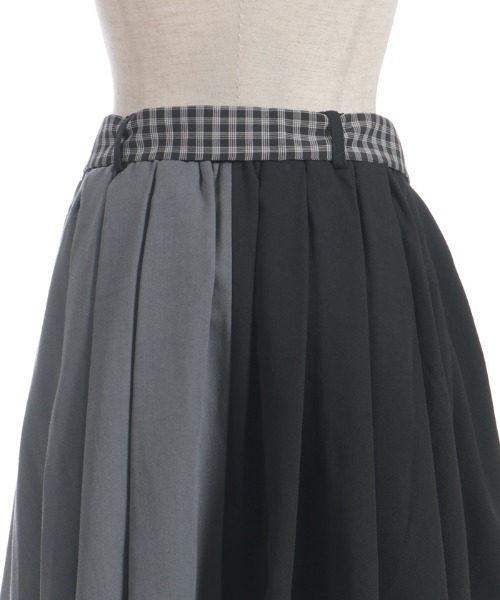 axes femme（アクシーズファム）の「前ボタンレイヤード風スカート（スカート・レディース・ブラック/ネイビー/ベージュ・FREE）」の10枚目の写真