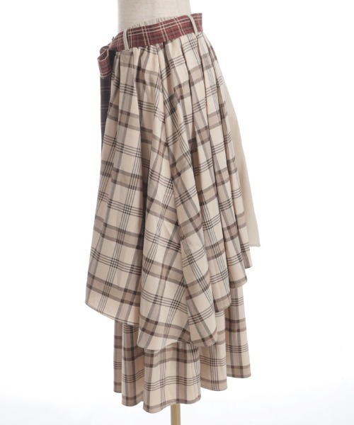 axes femme（アクシーズファム）の「前ボタンレイヤード風スカート（スカート・レディース・ブラック/ネイビー/ベージュ・FREE）」の12枚目の写真