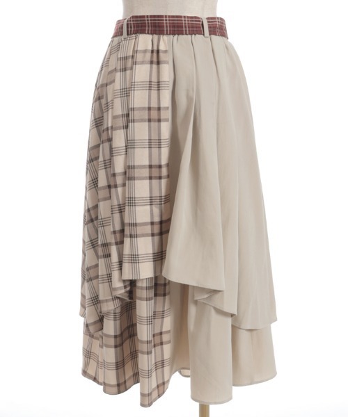 axes femme（アクシーズファム）の「前ボタンレイヤード風スカート（スカート・レディース・ブラック/ネイビー/ベージュ・FREE）」の13枚目の写真