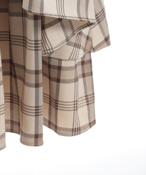 axes femme（アクシーズファム）の「前ボタンレイヤード風スカート（スカート・レディース・ブラック/ネイビー/ベージュ・FREE）」の5枚目の写真