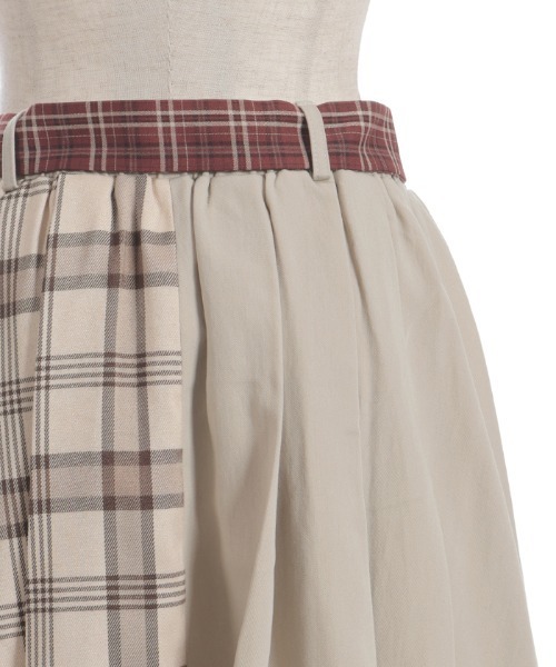 axes femme（アクシーズファム）の「前ボタンレイヤード風スカート（スカート・レディース・ブラック/ネイビー/ベージュ・FREE）」の7枚目の写真