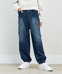 MPS | 【累計販売本数2,000万本突破の人気シリーズ】【MPS】デニムカーゴジョガーパンツ（キッズ向け / ロングセラー / ストレッチデニム / トレンド感あるシルエット)(デニムパンツ)