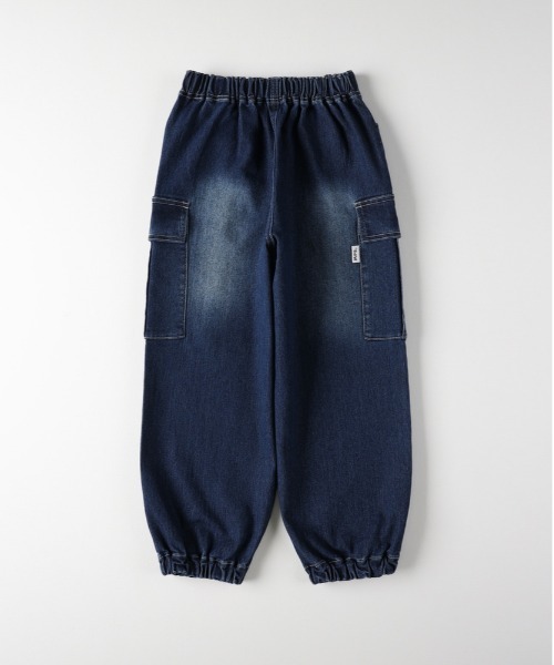 MPS(エムピーエス)の「【累計販売本数2,000万本突破の人気シリーズ】【MPS】デニムカーゴジョガーパンツ(キッズ向け / ロングセラー / ストレッチデニム / トレンド感あるシルエット)(デニムパンツ・キッズ・ブラック/ダークインディゴブルー・140/130/150/160)」の3枚目の写真