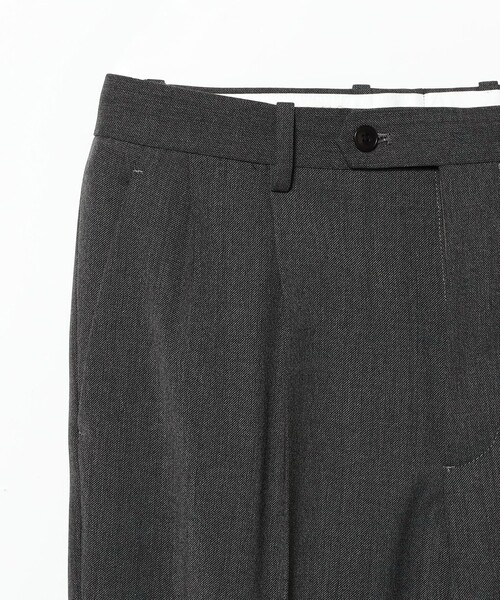 BEAMS F（ビームスエフ）の「【別注】ORTELO / ウールポリエステル フレスコ 2プリーツ ワイドスラックス（その他パンツ・メンズ・グレー・46/48/50/44）」の4枚目の写真