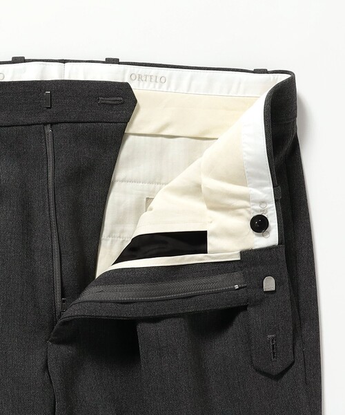 BEAMS F（ビームスエフ）の「【別注】ORTELO / ウールポリエステル フレスコ 2プリーツ ワイドスラックス（その他パンツ・メンズ・グレー・46/48/50/44）」の5枚目の写真