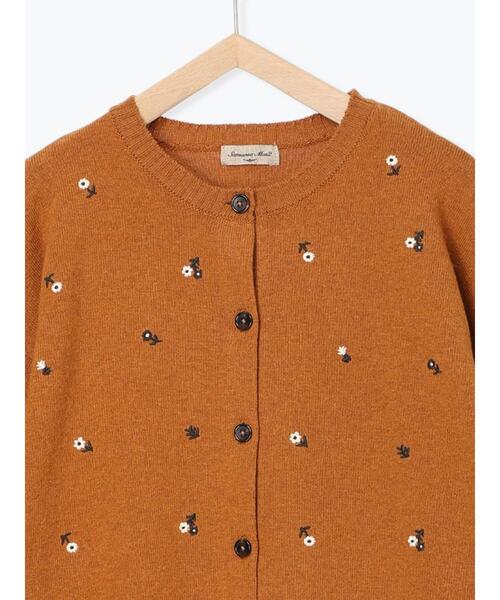 セール】花柄総刺繍ニットカーディガン（カーディガン/ボレロ