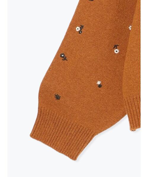 Samansa Mos2（サマンサ モスモス）の「花柄総刺繍ニットカーディガン（カーディガン/ボレロ・レディース・ボルドー/キナリ/ブラック/オレンジ・F）」の14枚目の写真