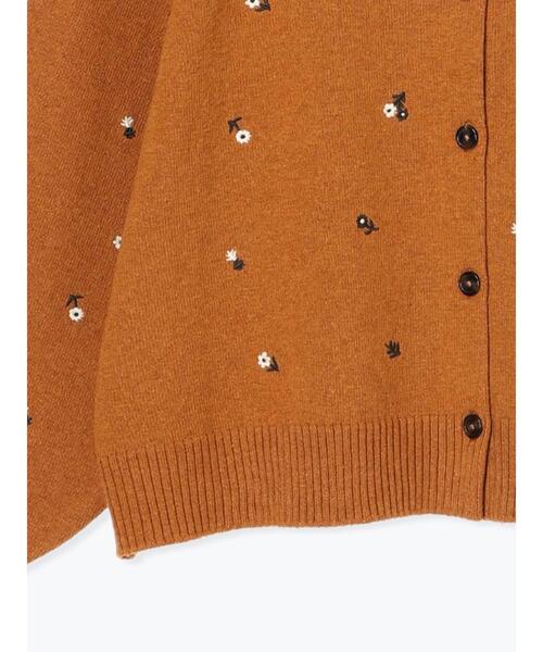 セール】花柄総刺繍ニットカーディガン（カーディガン/ボレロ