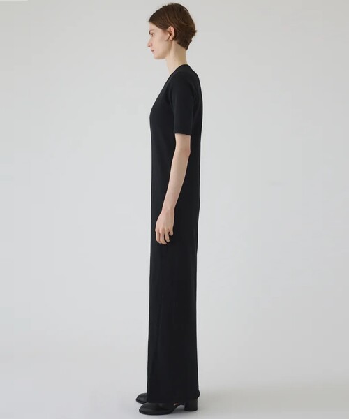 RIM.ARK リムアーク　ロングワンピース　Aラインワンピース　ブラック RIM.ARK（リムアーク）の「A-line dress Aラインドレス