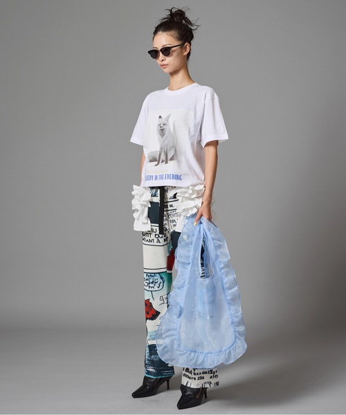 NON TOKYO（ノントーキョー）の「PRINT RIB FLARE PANTS（その他パンツ・レディース・カモフラージュ/その他/アニマル・FREE）」の8枚目の写真