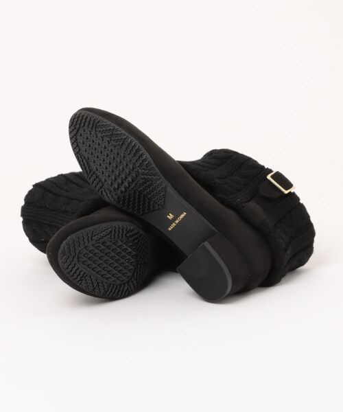 ZUMA COLLECTION(ズマコレクション)の「【ZUMA COLLECTION】レディースニットベルトブーツ(ブーツ・レディース・ブラック×ブラック/ダークブラウン/グレー・M/S/LL/L)」の5枚目の写真