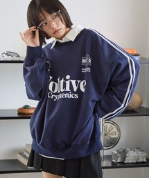 PBLIM | 《UNISEX》ラインスリーブロゴスウェット(スウェット)