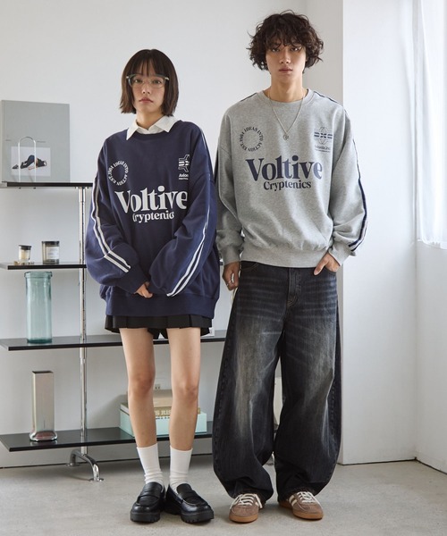 PBLIM（ページボーイリム）の「《UNISEX》ラインスリーブロゴスウェット（スウェット・レディース・グレー/ネイビー・MEDIUM/LARGE）」の12枚目の写真