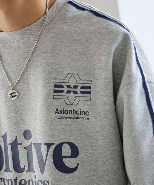 PBLIM（ページボーイリム）の「《UNISEX》ラインスリーブロゴスウェット（スウェット・レディース・グレー/ネイビー・MEDIUM/LARGE）」の19枚目の写真