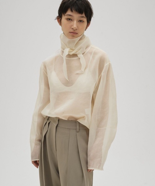 TODAYFUL（トゥデイフル）の「Sheer Tie Blouse（シャツ/ブラウス