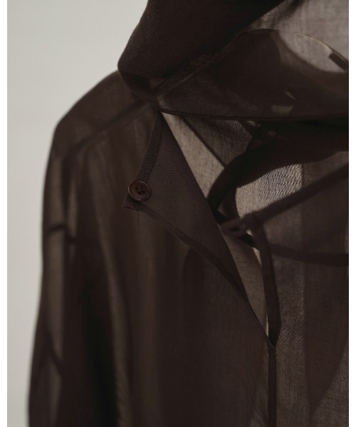 TODAYFUL（トゥデイフル）の「Sheer Tie Blouse（シャツ/ブラウス・レディース・キナリ/ダークブラウン・FREE）」の16枚目の写真