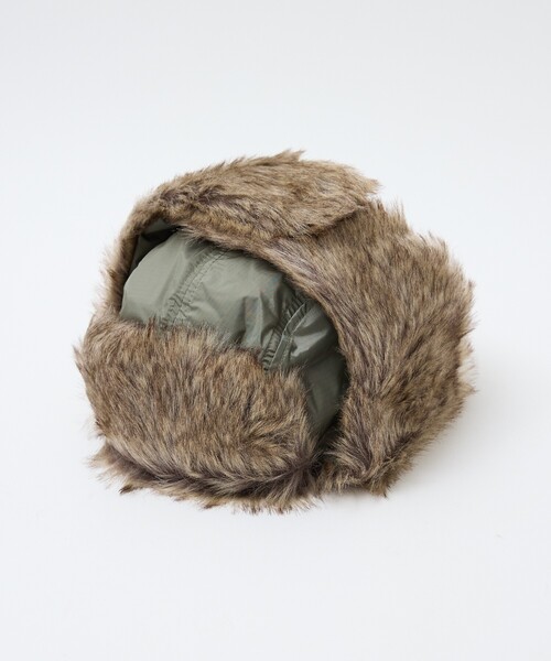 NANGA（ナンガ）の「【NANGA/ナンガ】AURORA TEX FUR FLIGHT CAP/オーロラテックス ファー フライトキャップ/ファー/ユニセックス/N2532-3A055Z（キャップ・メンズ・ブラック/ダークベージュ/グリーン系その他・フリー）」の7枚目の写真