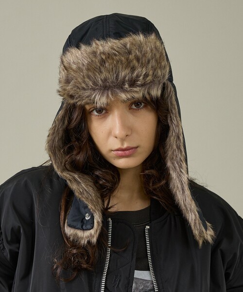 NANGA（ナンガ）の「【NANGA/ナンガ】AURORA TEX FUR FLIGHT CAP/オーロラテックス ファー フライトキャップ/ファー/ユニセックス/N2532-3A055Z（キャップ・メンズ・ブラック/ダークベージュ/グリーン系その他・フリー）」の10枚目の写真
