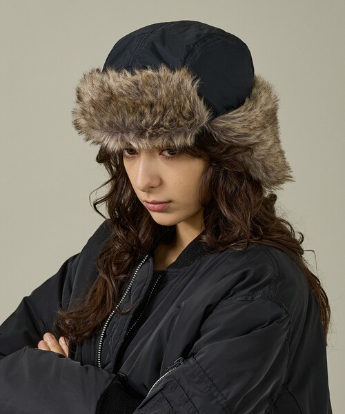 NANGA（ナンガ）の「【NANGA/ナンガ】AURORA TEX FUR FLIGHT CAP/オーロラテックス ファー フライトキャップ/ファー/ユニセックス/N2532-3A055Z（キャップ・メンズ・ブラック/ダークベージュ/グリーン系その他・フリー）」の19枚目の写真