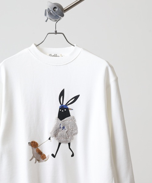 FUNALIVE（ファンアライブ）の「SHABBY シャビ クルーネックスウェット unisex（スウェット・メンズ・カーキ/ブラック/ワイン/ホワイト系1/オフホワイト/杢グレー/カーキ系1/ネイビー系1/ネイビー・M/XL/L）」の3枚目の写真