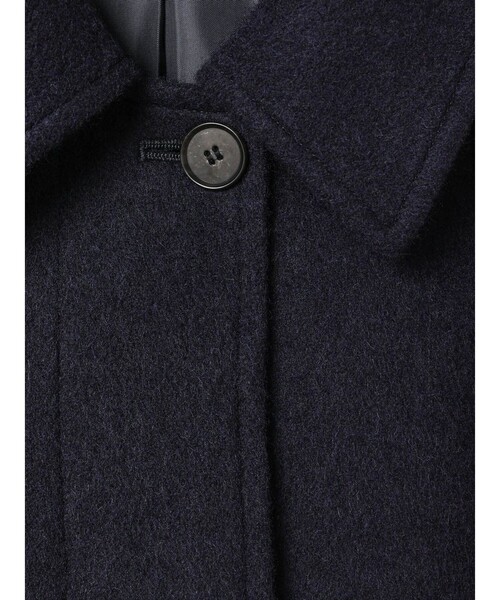 mizuiroind（ミズイロインド）の「mizuiro ind ウール混バルマカーンコート（ステンカラーコート・レディース・チャコールグレー/ブラック/ネイビー・FREE）」の20枚目の写真