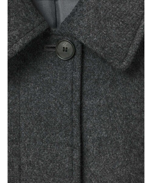 セール】mizuiro ind ウール混バルマカーンコート（ステンカラーコート