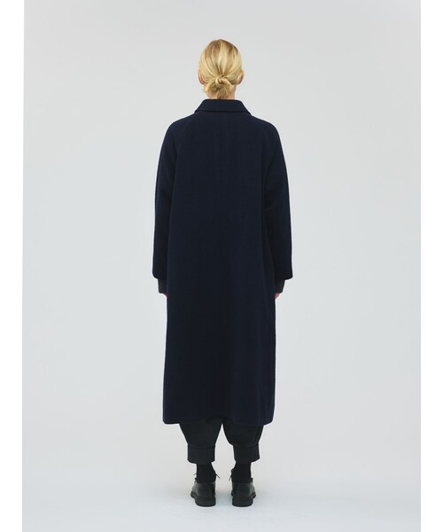 mizuiroind（ミズイロインド）の「mizuiro ind ウール混バルマカーンコート（ステンカラーコート・レディース・チャコールグレー/ブラック/ネイビー・FREE）」の15枚目の写真