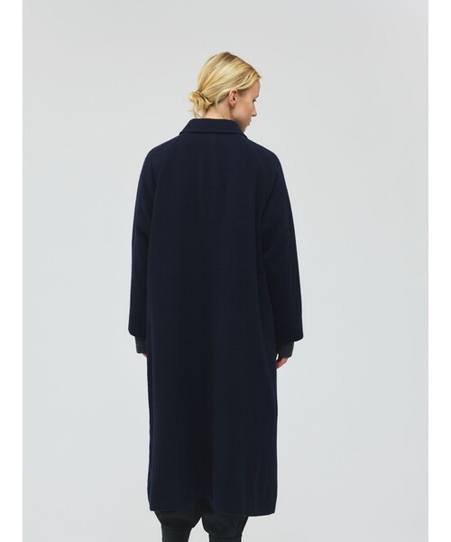 mizuiroind（ミズイロインド）の「mizuiro ind ウール混バルマカーンコート（ステンカラーコート・レディース・チャコールグレー/ブラック/ネイビー・FREE）」の11枚目の写真