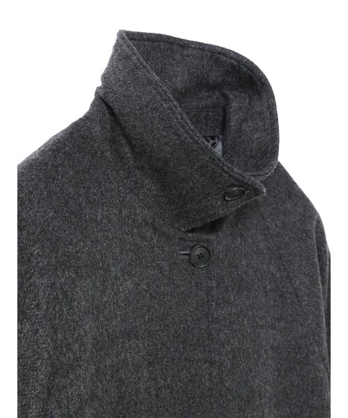 セール】mizuiro ind ウール混バルマカーンコート（ステンカラーコート