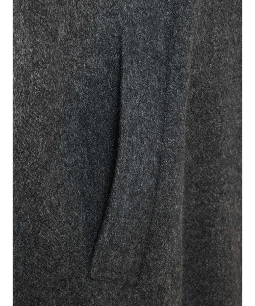 mizuiroind（ミズイロインド）の「mizuiro ind ウール混バルマカーンコート（ステンカラーコート・レディース・チャコールグレー/ブラック/ネイビー・FREE）」の7枚目の写真