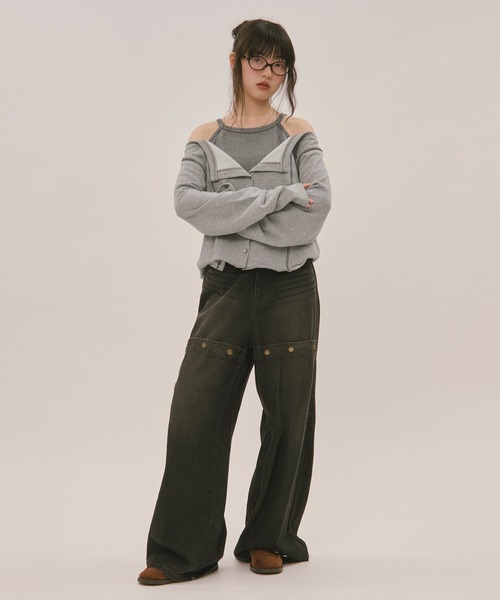 loin nuit（ロワンニュイ）の「layered design sweat / レイヤード 