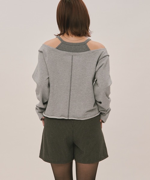 loin nuit（ロワンニュイ）の「layered design sweat / レイヤード