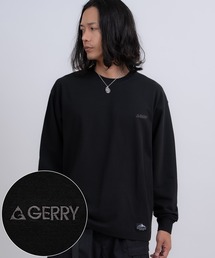 【GERRY】高ストレッチ性 ワンポイント 長袖Tシャツ