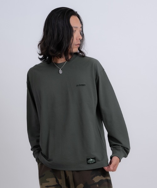 GERRY(ジェリー)の「【GERRY】高ストレッチ性 ワンポイント 長袖Tシャツ(Tシャツ/カットソー・メンズ・ブラック/ホワイト/カーキ/チャコール・LARGE/MEDIUM)」の12枚目の写真