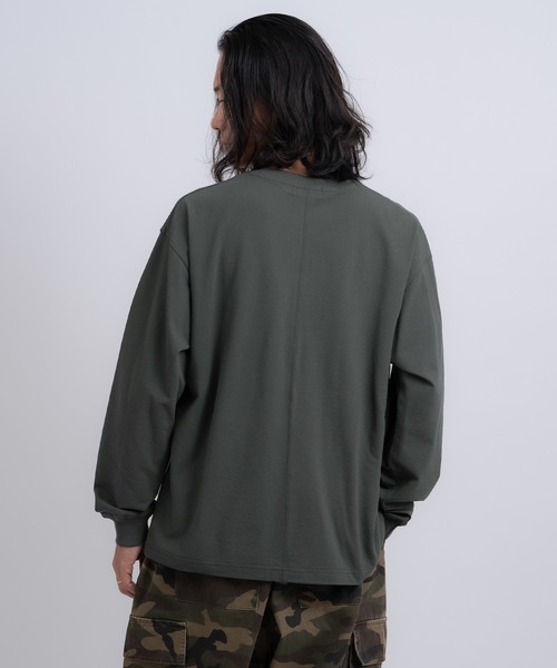 GERRY(ジェリー)の「【GERRY】高ストレッチ性 ワンポイント 長袖Tシャツ(Tシャツ/カットソー・メンズ・ブラック/ホワイト/カーキ/チャコール・LARGE/MEDIUM)」の13枚目の写真