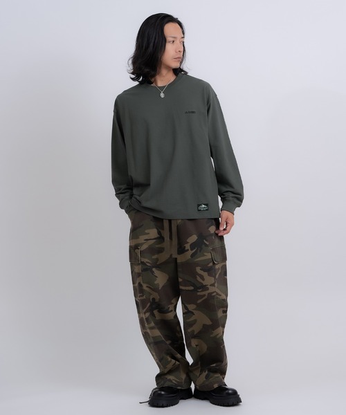GERRY(ジェリー)の「【GERRY】高ストレッチ性 ワンポイント 長袖Tシャツ(Tシャツ/カットソー・メンズ・ブラック/ホワイト/カーキ/チャコール・LARGE/MEDIUM)」の14枚目の写真