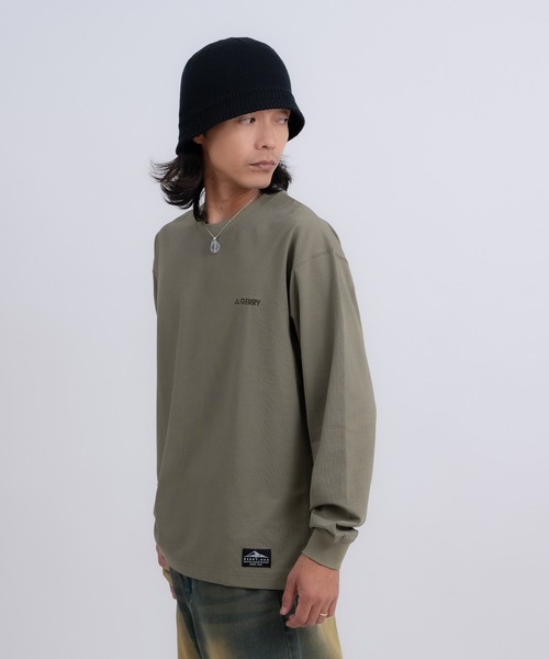 GERRY(ジェリー)の「【GERRY】高ストレッチ性 ワンポイント 長袖Tシャツ(Tシャツ/カットソー・メンズ・ブラック/ホワイト/カーキ/チャコール・LARGE/MEDIUM)」の15枚目の写真