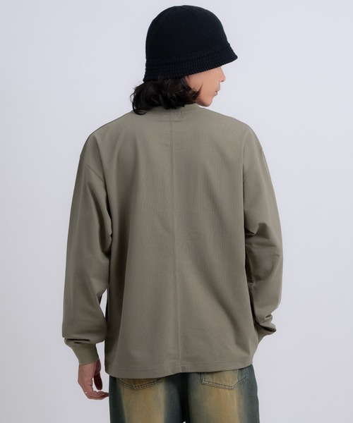 GERRY(ジェリー)の「【GERRY】高ストレッチ性 ワンポイント 長袖Tシャツ(Tシャツ/カットソー・メンズ・ブラック/ホワイト/カーキ/チャコール・LARGE/MEDIUM)」の16枚目の写真