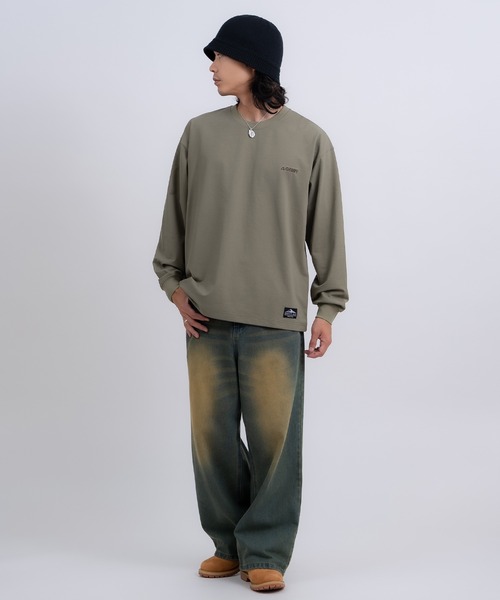 GERRY(ジェリー)の「【GERRY】高ストレッチ性 ワンポイント 長袖Tシャツ(Tシャツ/カットソー・メンズ・ブラック/ホワイト/カーキ/チャコール・LARGE/MEDIUM)」の17枚目の写真