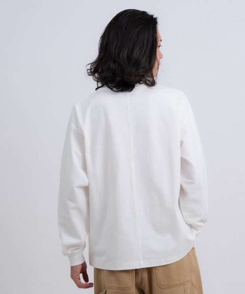 GERRY(ジェリー)の「【GERRY】高ストレッチ性 ワンポイント 長袖Tシャツ(Tシャツ/カットソー・メンズ・ブラック/ホワイト/カーキ/チャコール・LARGE/MEDIUM)」の6枚目の写真