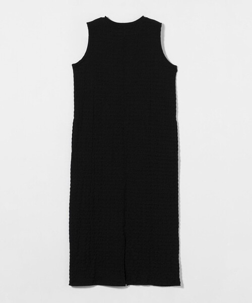 A DAY IN THE LIFE UNITED ARROWS(アデイインザライフユナイテッドアローズ)の「シャーリング ノースリーブワンピース <A DAY IN THE LIFE>(ワンピース・レディース・ブラック・FREE)」の2枚目の写真