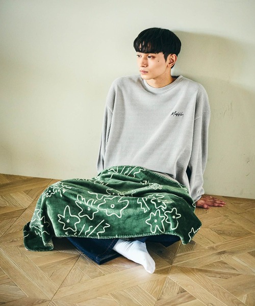 LAKOLE(ラコレ)の「刺繍カットモールプルオーバー / 595108(スウェット・メンズ・ブラック/ボルドー/アイボリー/ライトグレー/グリーン/ネイビー/ブラウン・X-LARGE/MEDIUM/LARGE)」の10枚目の写真